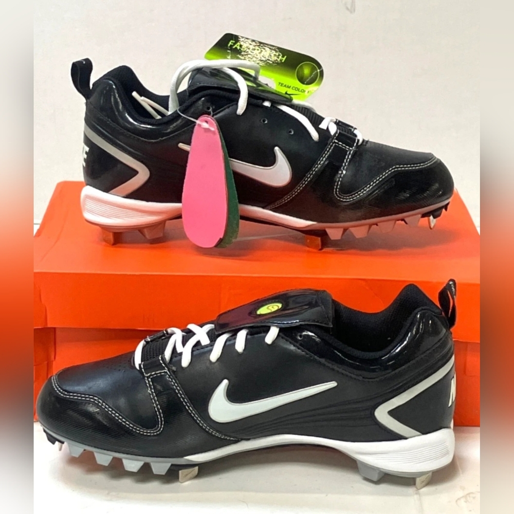 Nike Air Zoom Fastpitch Softball Cleats – Black/White – Men’s Size 10 (415179-00